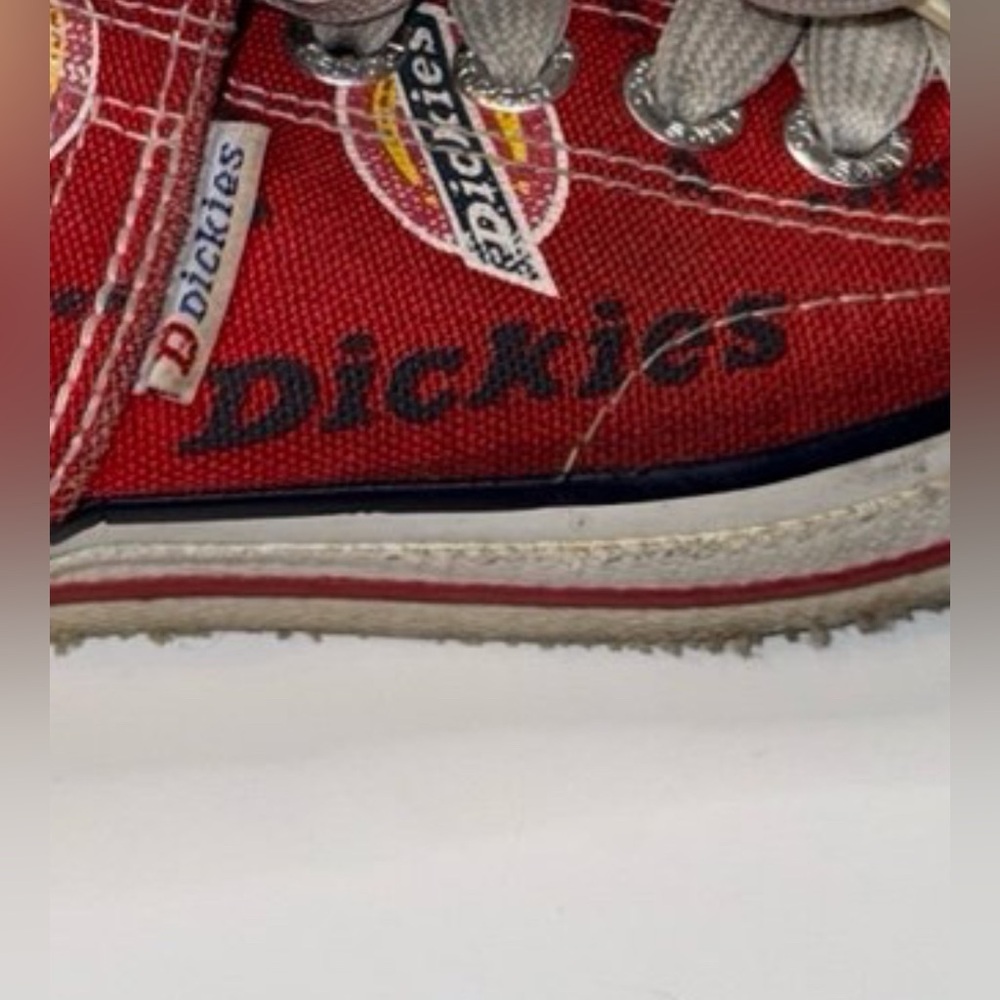 Vintage Red Monogram Print Dickies Converse - image 5